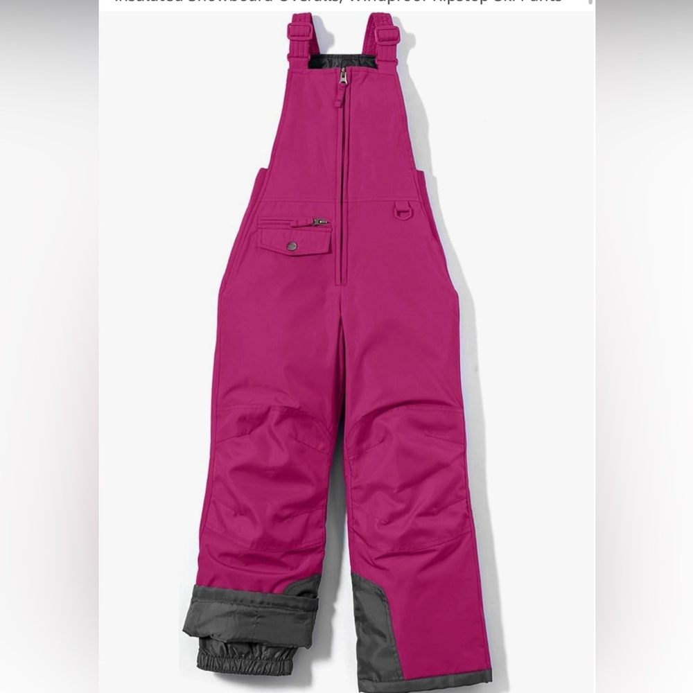 Winter Snow Bibs, Waterproof Insulated Snowboard Overalls, Windproof Ripstop